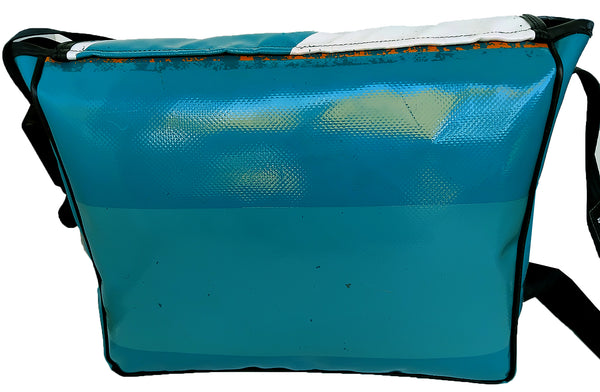 Kenny Large recycled Messenger Bag  back BJ8282